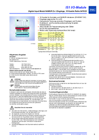 Thumbnail of document Manual - 9470/22 Namur digital input module Ex i inputs